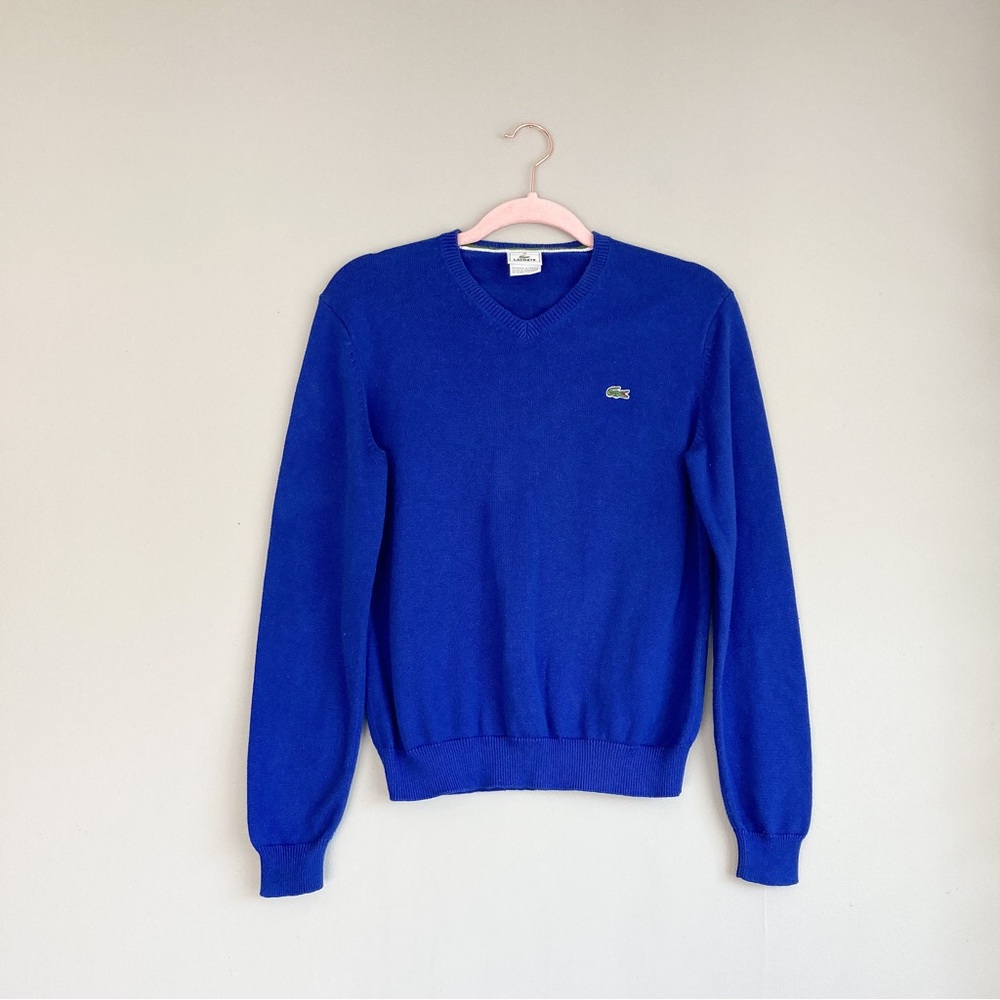 Lacoste Royal Blue Pull Over Sweater